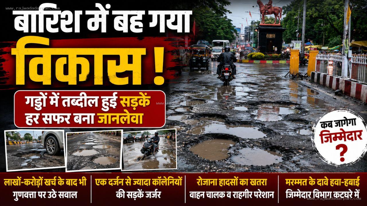 बारिश में बह गया विकास: गड्ढों में तब्दील हुई सड़कें, हर सफर बना जानलेवा

&nbsp;