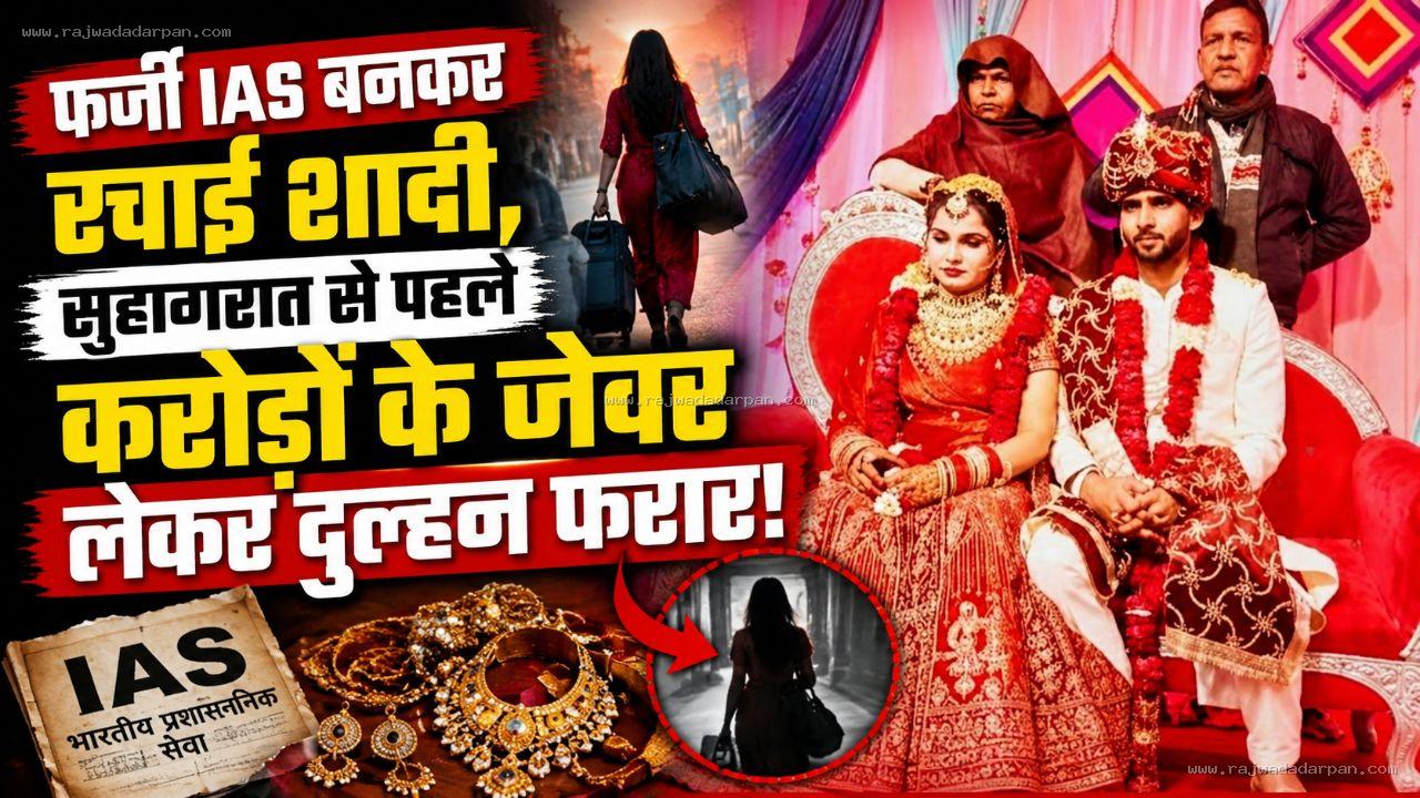 फर्जी आईएएस बनकर रचाई शादी, सुहागरात से पहले करोड़ों के जेवर लेकर दुल्हन फरार!