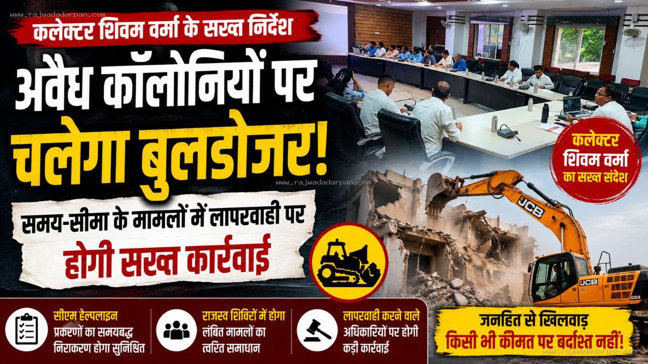 अवैध कॉलोनियों पर चलेगा बुलडोजर, समय-सीमा के मामलों में लापरवाही पर होगी सख्त कार्रवाई

&nbsp;