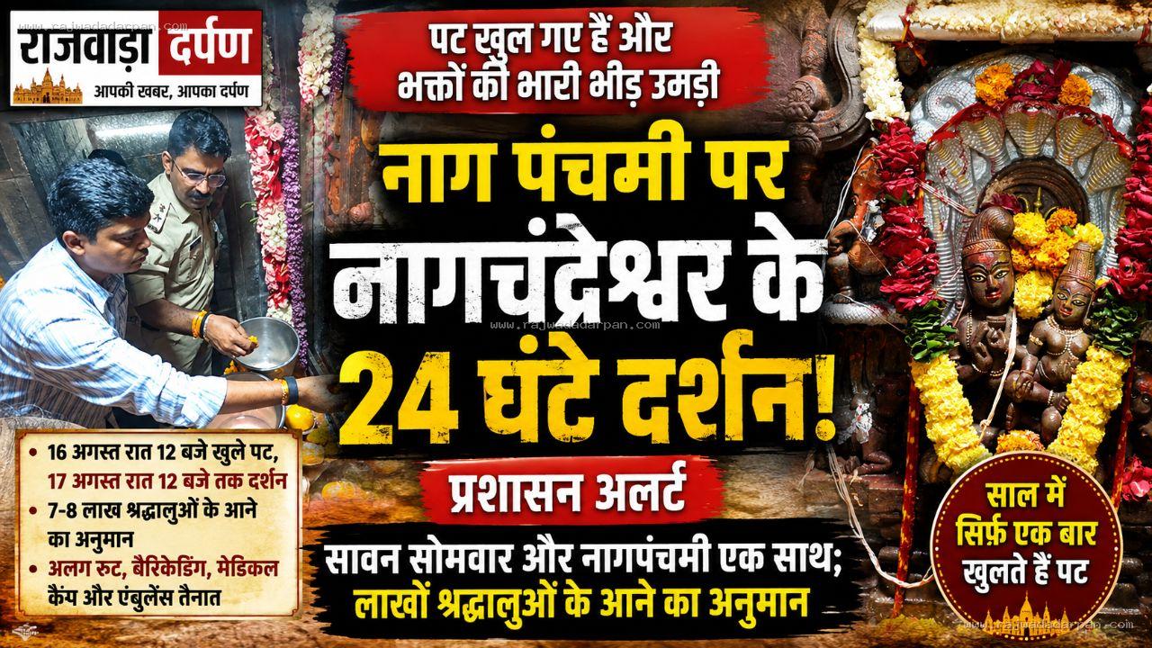 आधी रात खुले नागचंद्रेश्वर के पट, दर्शन को उमड़ा सैलाब; उज्जैन में प्रशासन अलर्ट &nbsp;