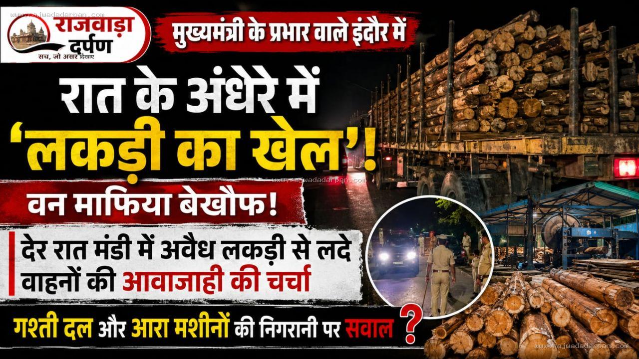 मुख्यमंत्री के प्रभार वाले इंदौर में रात के अंधेरे में &lsquo;लकड़ी का खेल&rsquo;!

&nbsp;