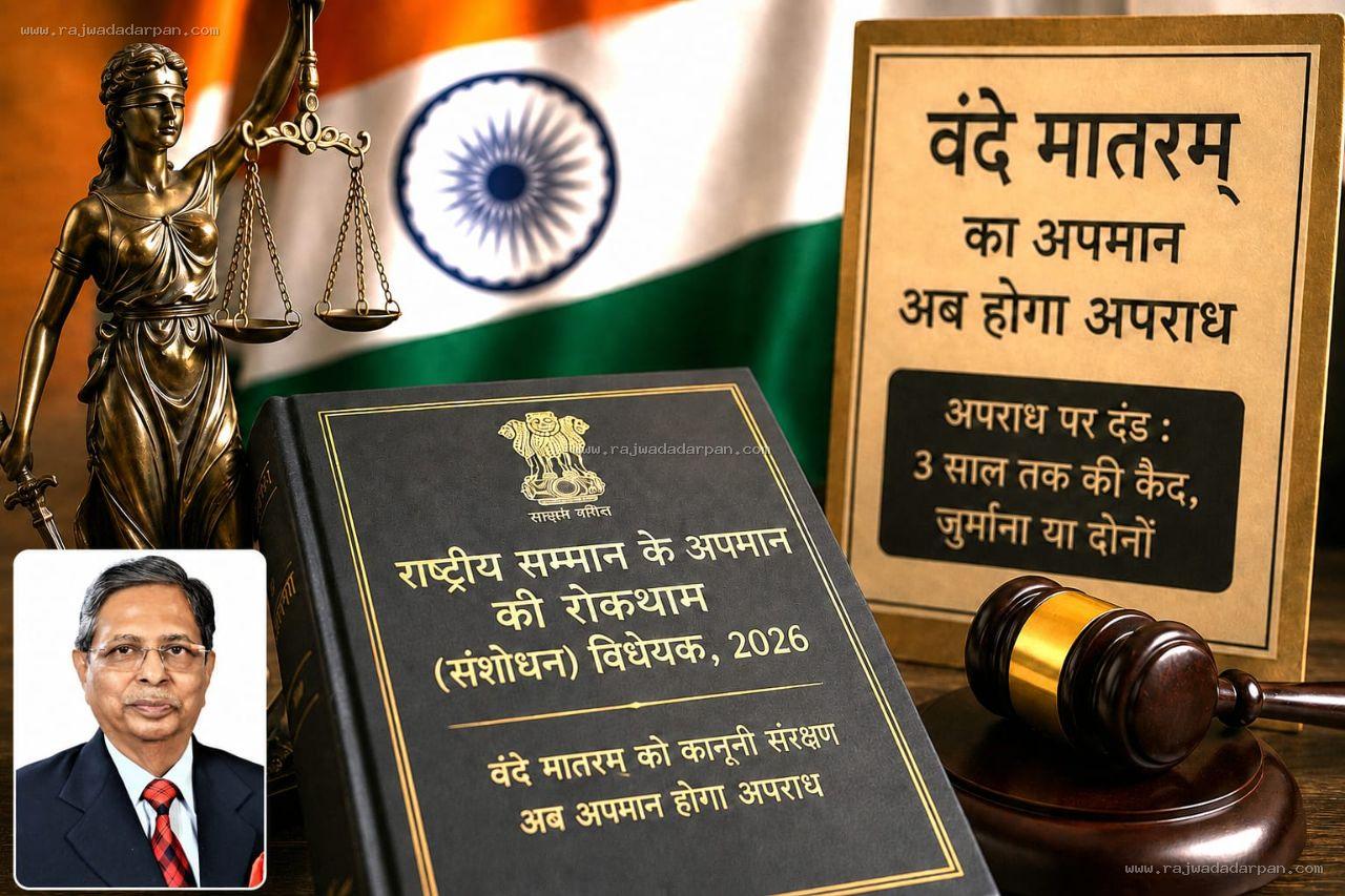 न्याय और कानून : 'वंदे मातरम' का अपमान अब होगा अपराध

&nbsp;