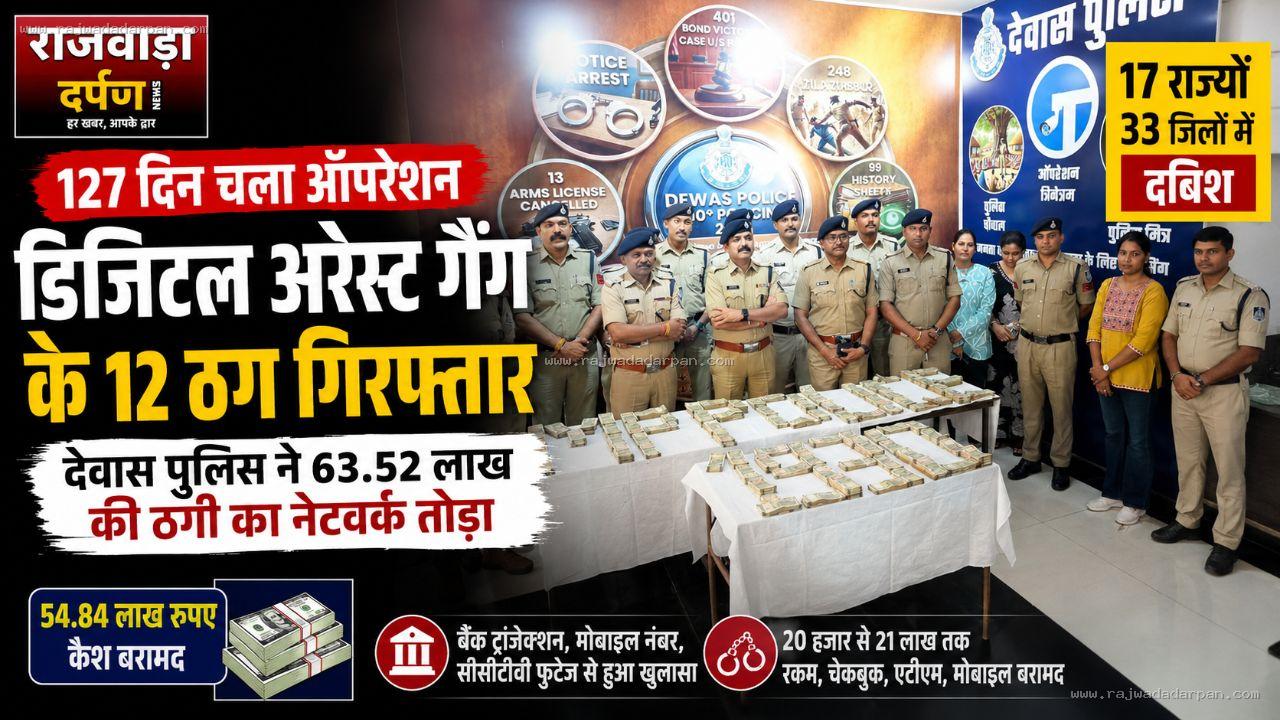 17 राज्यों में 127 दिन चला ऑपरेशन, डिजिटल अरेस्ट गैंग के 12 ठग गिरफ्तार

&nbsp;